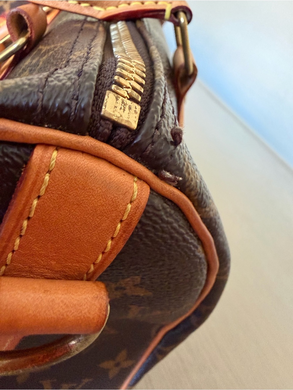Louis Vuitton Brown Monogram speedy bandouliere 25 - Picture 11 of 13